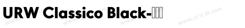 URW Classico Black字体转换